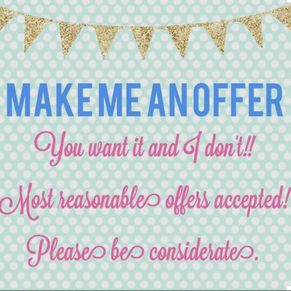I am 100% negotiable with everything in my closet!